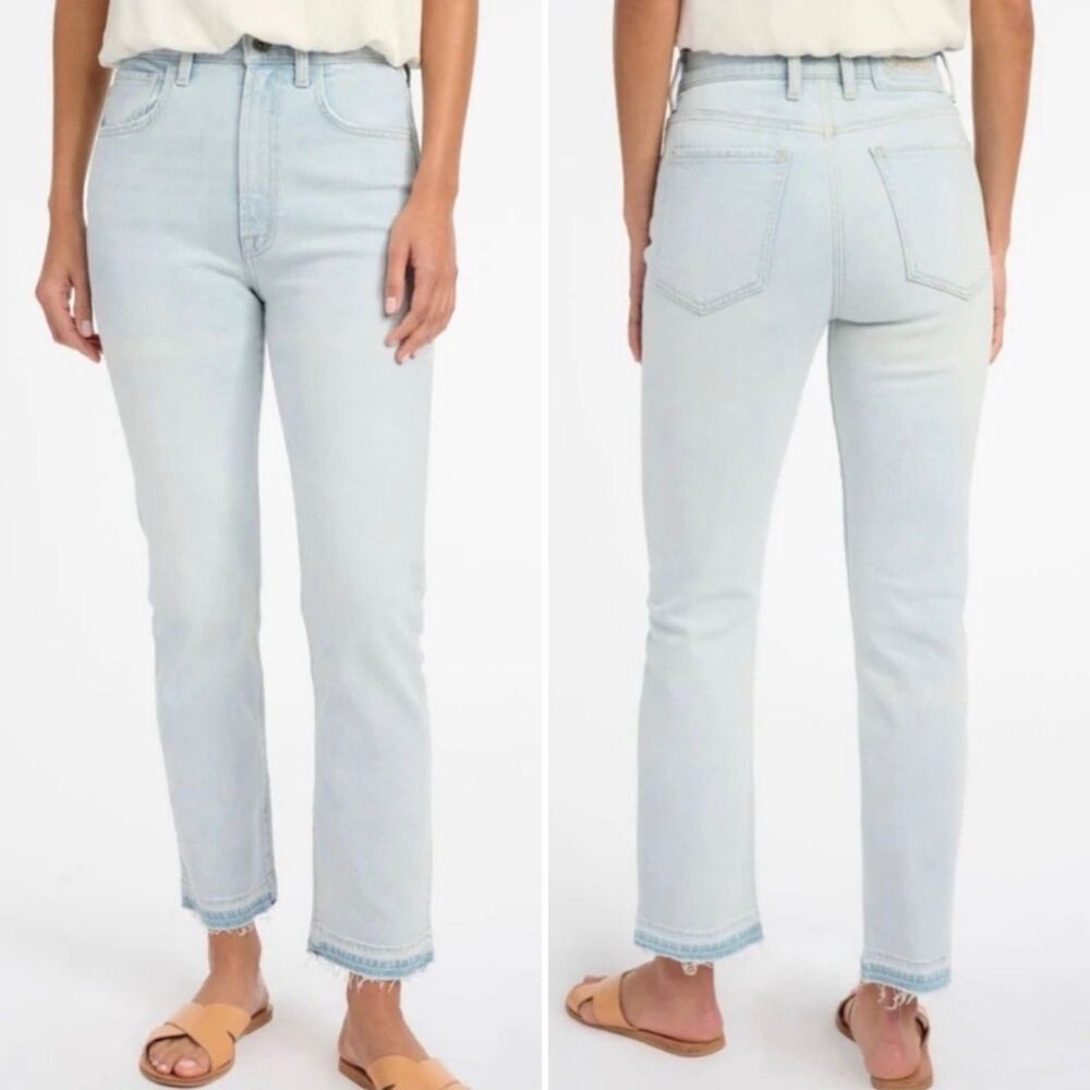 Splendid Released Hem Crop Easy Slim Jeans Light Blue 27